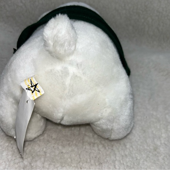 Polar Bear plush 9" FBI green tshirt Crown brand vintage - Picture 7 of 9